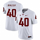 Washington State Cougars 40 Blake Mazza White College Football Jersey Dzhi,baseball caps,new era cap wholesale,wholesale hats